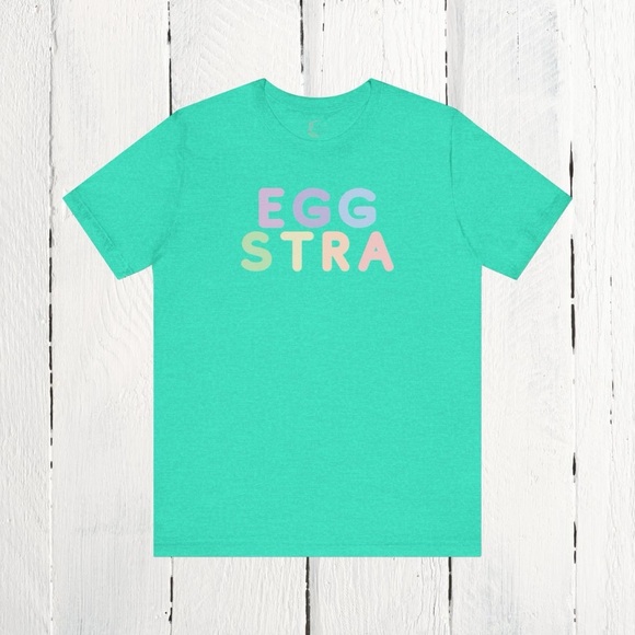 Bella Canvas Tops - Unisex, adult, M, L, XL, Eggstra, Teal, Bella canvas brand